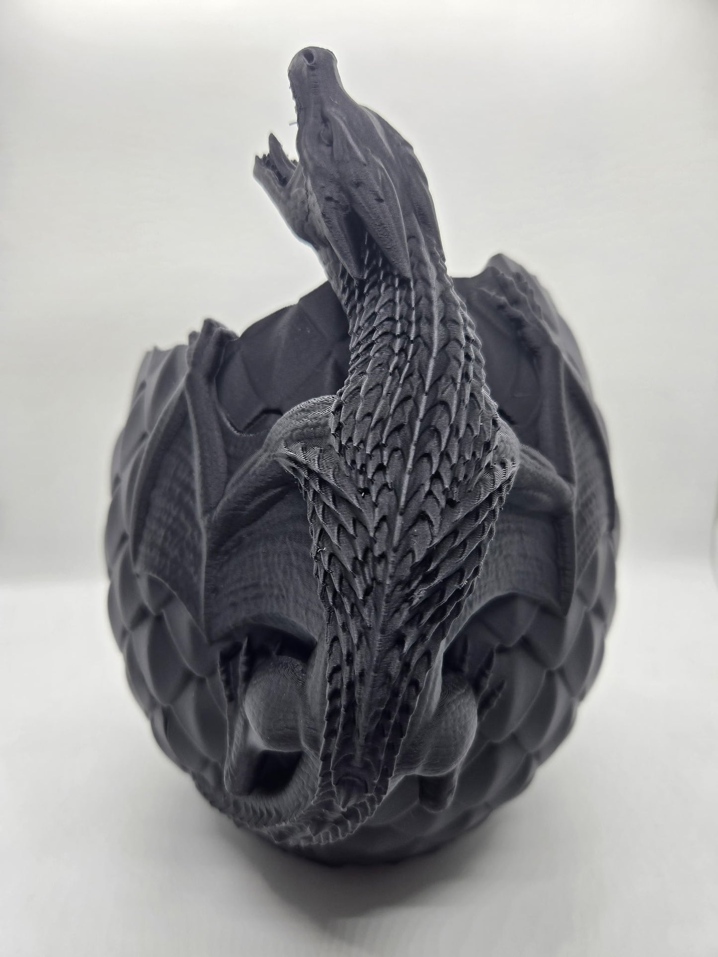 Dragon Egg with Flames – 3D Printed Planter Pot