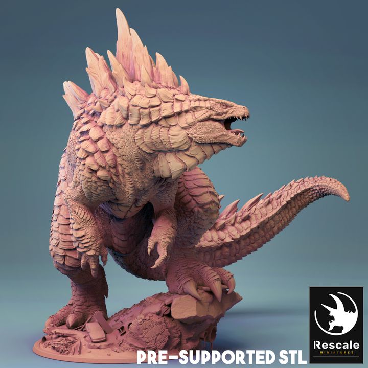 Kaiju Lezard King resin model for tabletop