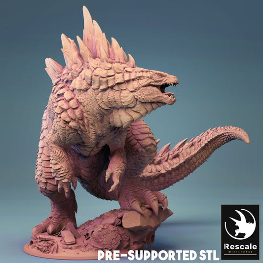 Kaiju Lezard King resin model for tabletop