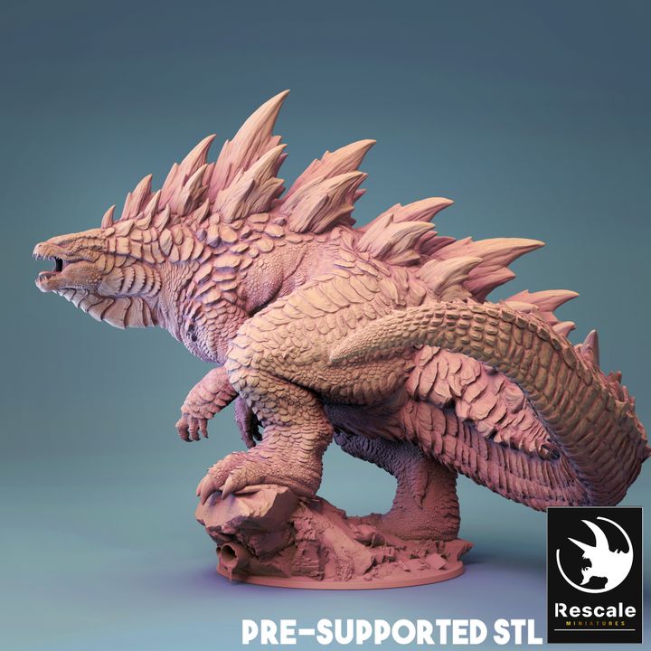 Kaiju Lezard King resin model for tabletop