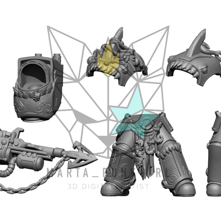 Heavy Sharkblade Island Strike Team – 10 Resin Sci-Fi Warrior Women (Marta_Punkgirl)