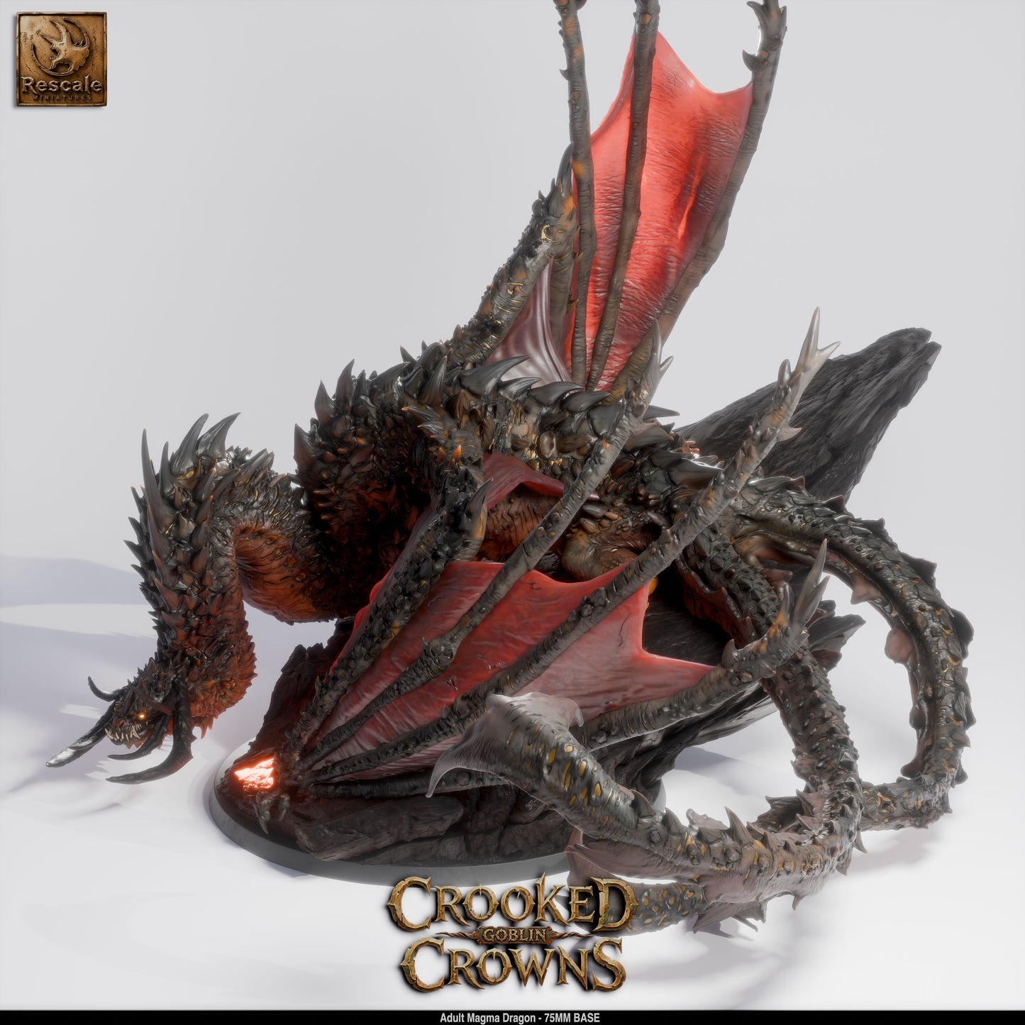 Adult Magma Dragon – Crooked Crown by Rescale Miniatures