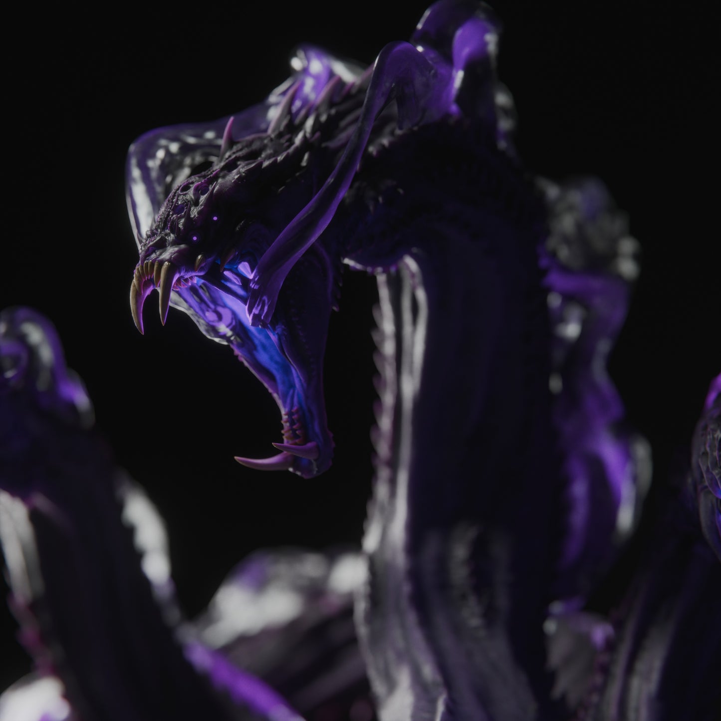 Shadow Hydra Miniature – Large Fantasy Boss Monster