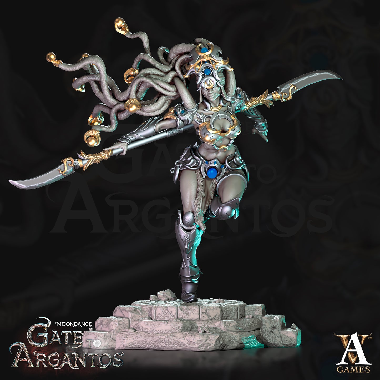 Sisters of the Black Moon – Moondance Gate to Argantos – Archvillain Games Infantry Set (4 Models)