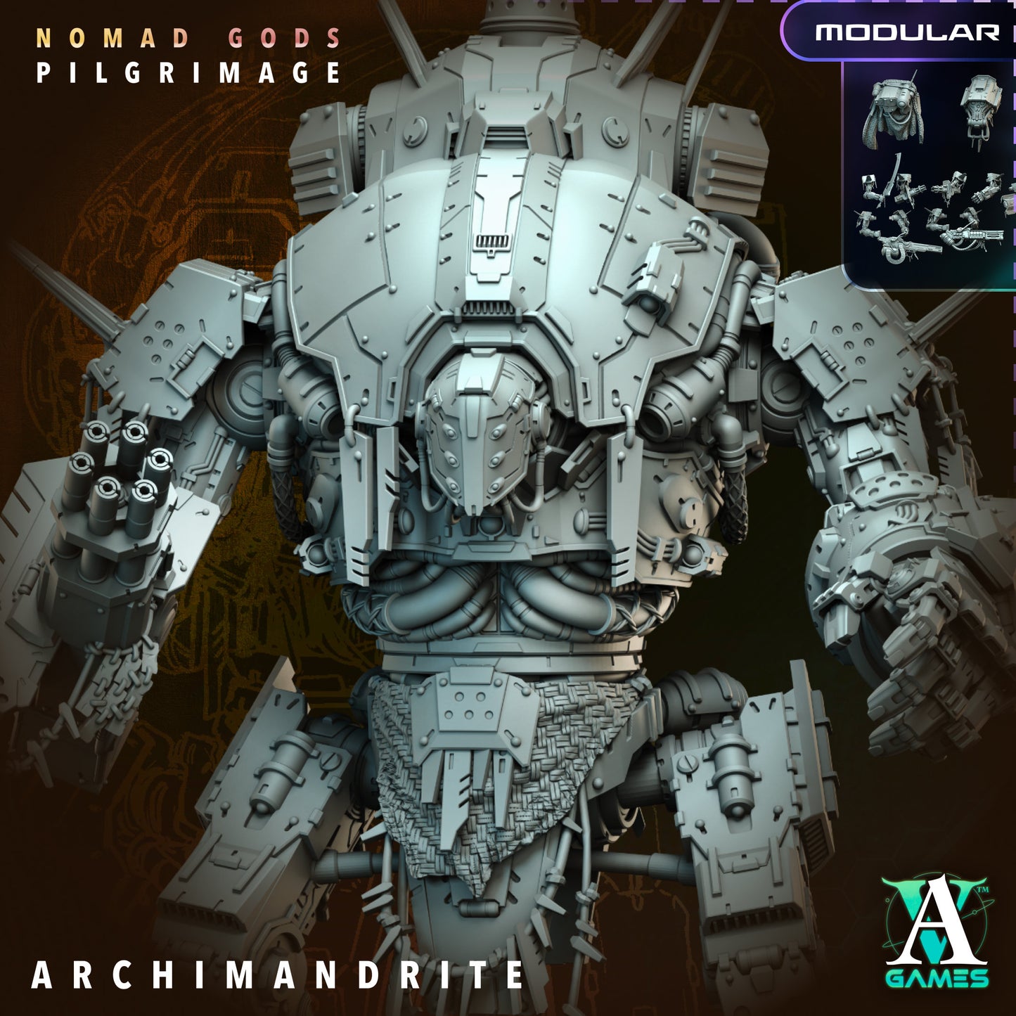Archimandrite – Heavy War Mech | Nomad Gods: Pilgrimage (Archvillain Games)