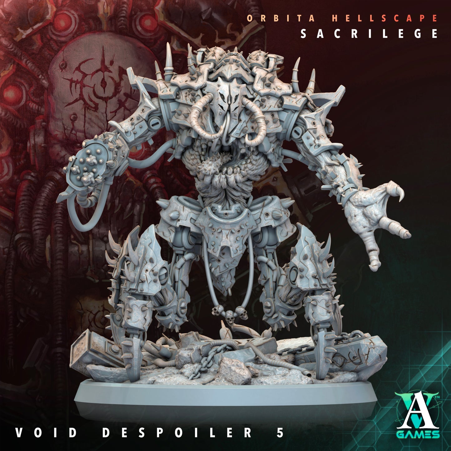 Void Despoilers – Heavy Mutated War Beasts (75mm) | Orbita Hellscape: Sacrilege | Archvillain Games