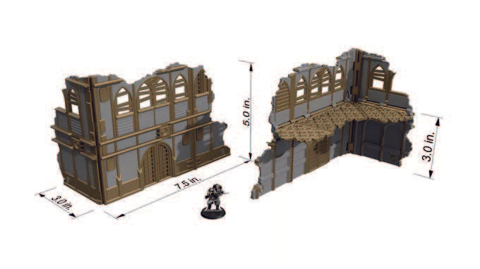 Gothic Ruins Foldable Terrain - Tinker Junkie