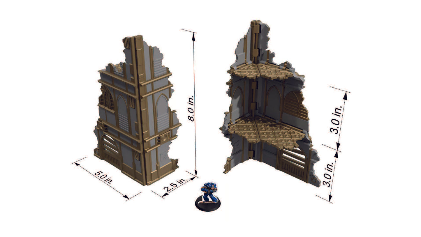 Gothic Ruins Foldable Terrain - Tinker Junkie