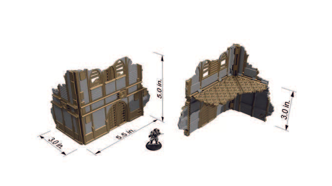 Gothic Ruins Foldable Terrain - Tinker Junkie
