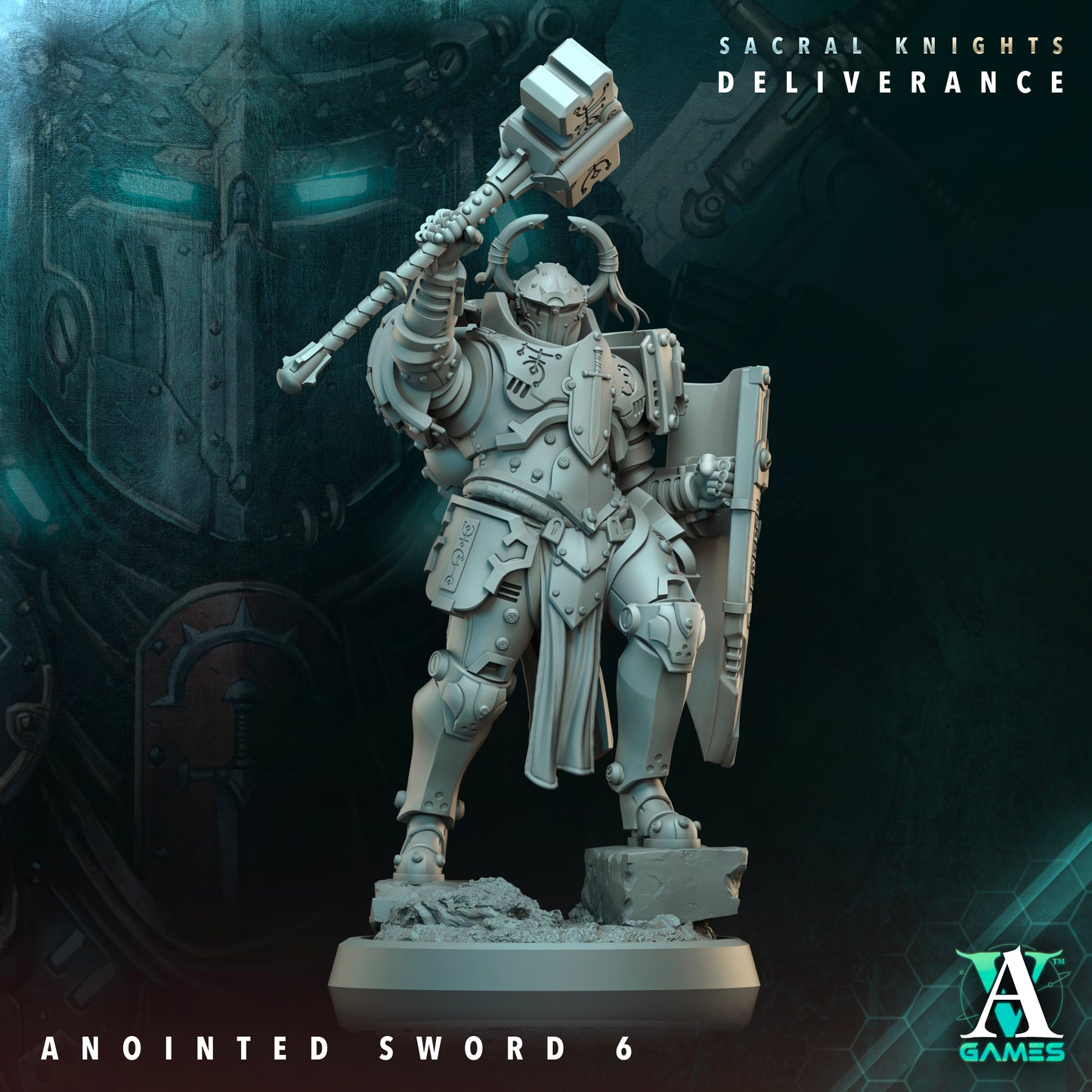 Anointed Sword Heavy Infantry Squad | Sacral Knights: Deliverance | Archvillain Games