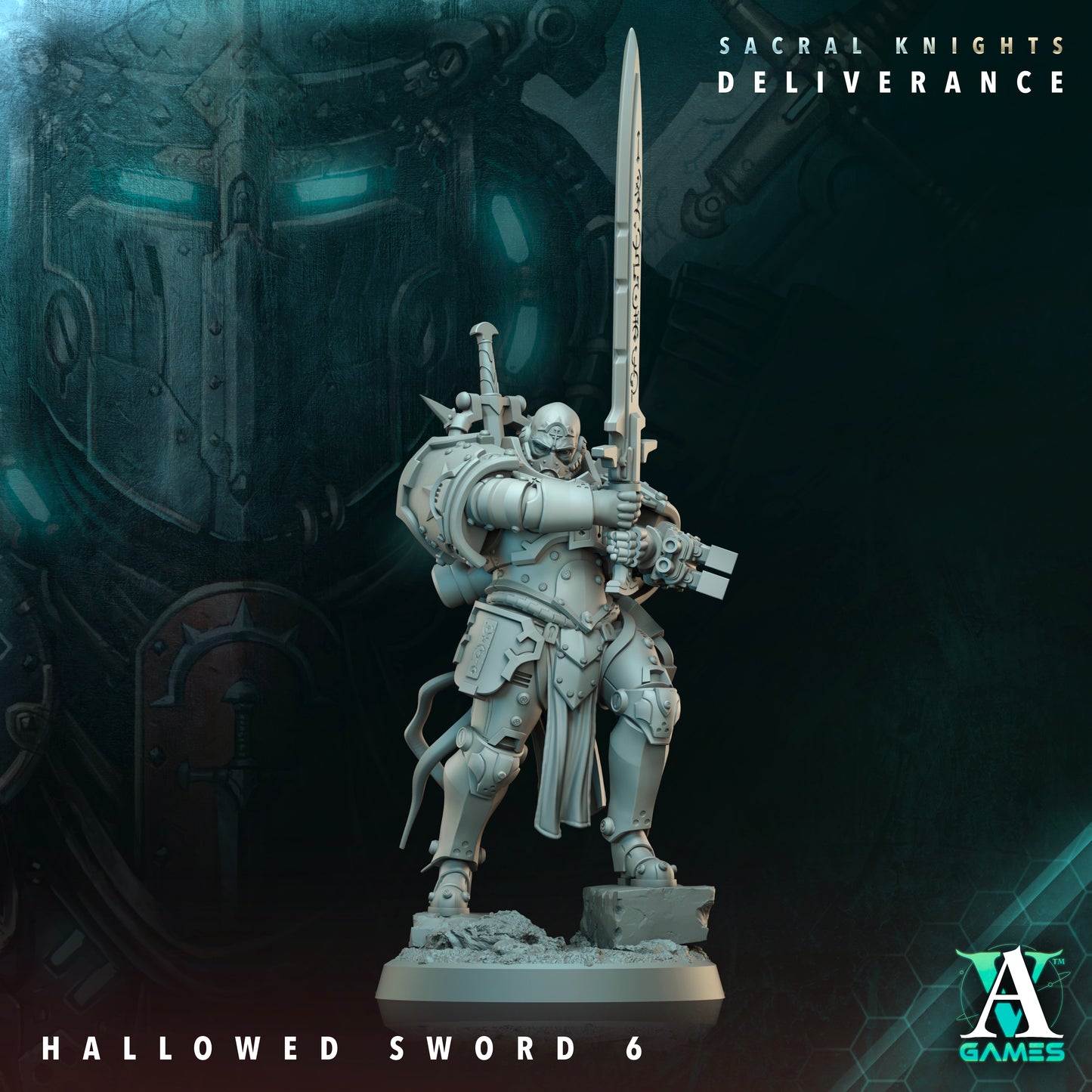 Hallowed Sword Heavy Infantry Squad | Sacral Knights: Deliverance | Archvillain Games