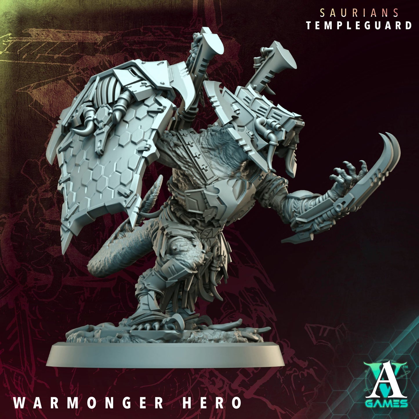 Scaleclad Warmongers – Saurians Temple Guard