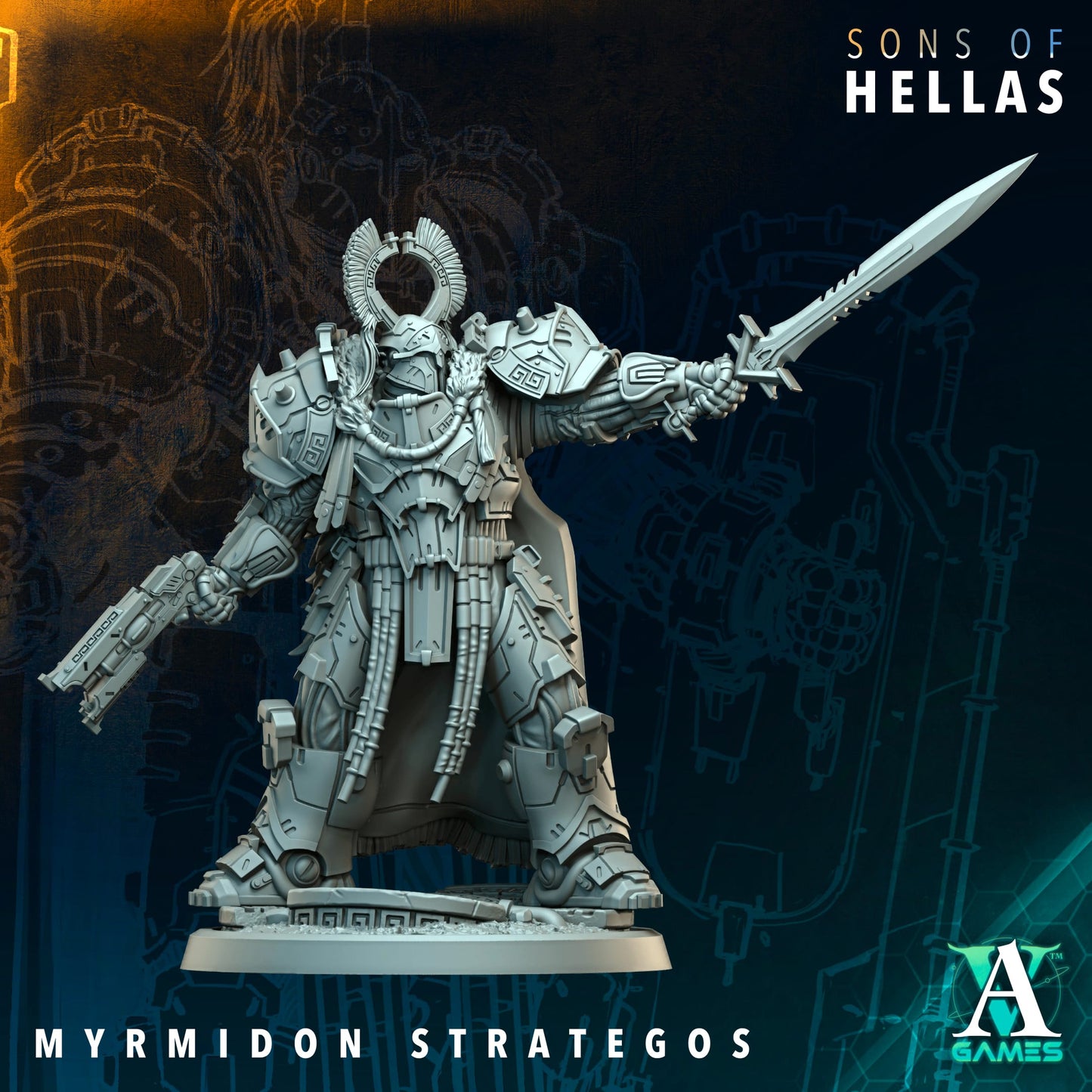 Myrmidon Destructors Squad | Sons of Hella Heavy Infantry by Archvillain Games