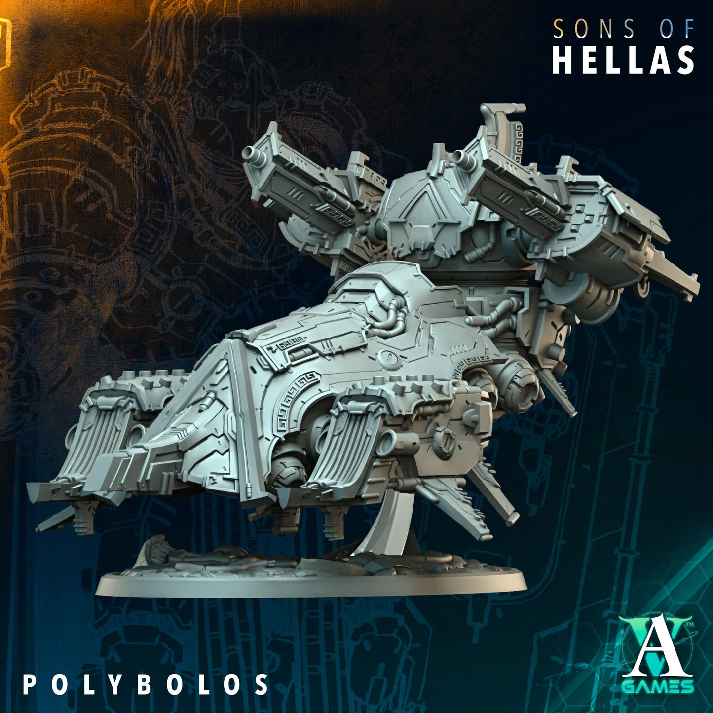 Polybolos Hover Tank | Sons of Hella - Archvillain Games