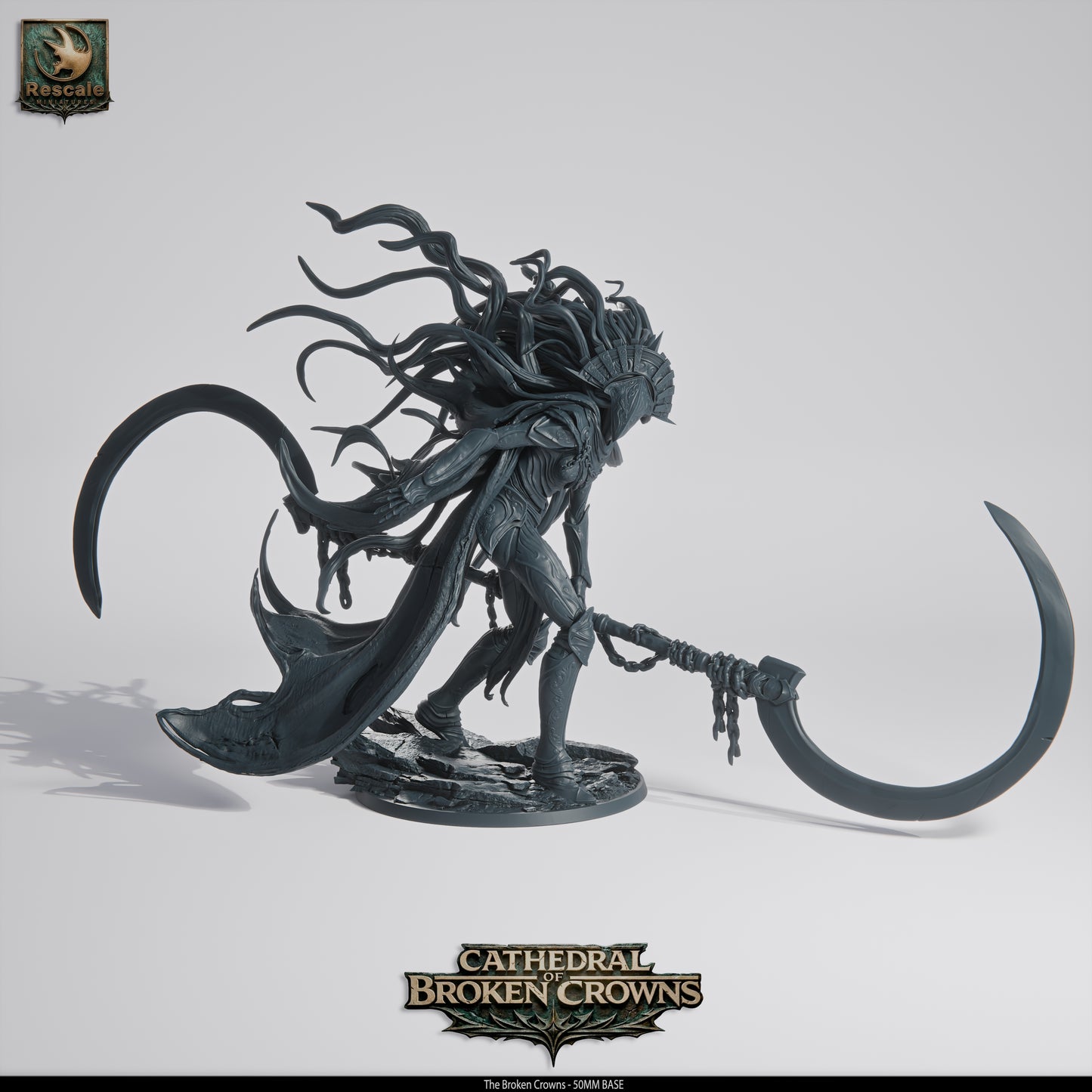 The Crowned Huntress – Cathedral of Broken Crowns Resin Miniature