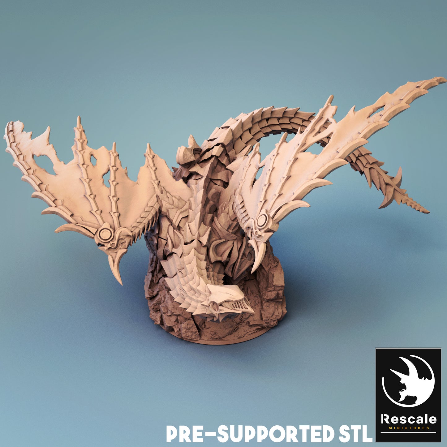 Armored Dragon Miniature – Rescale Miniatures