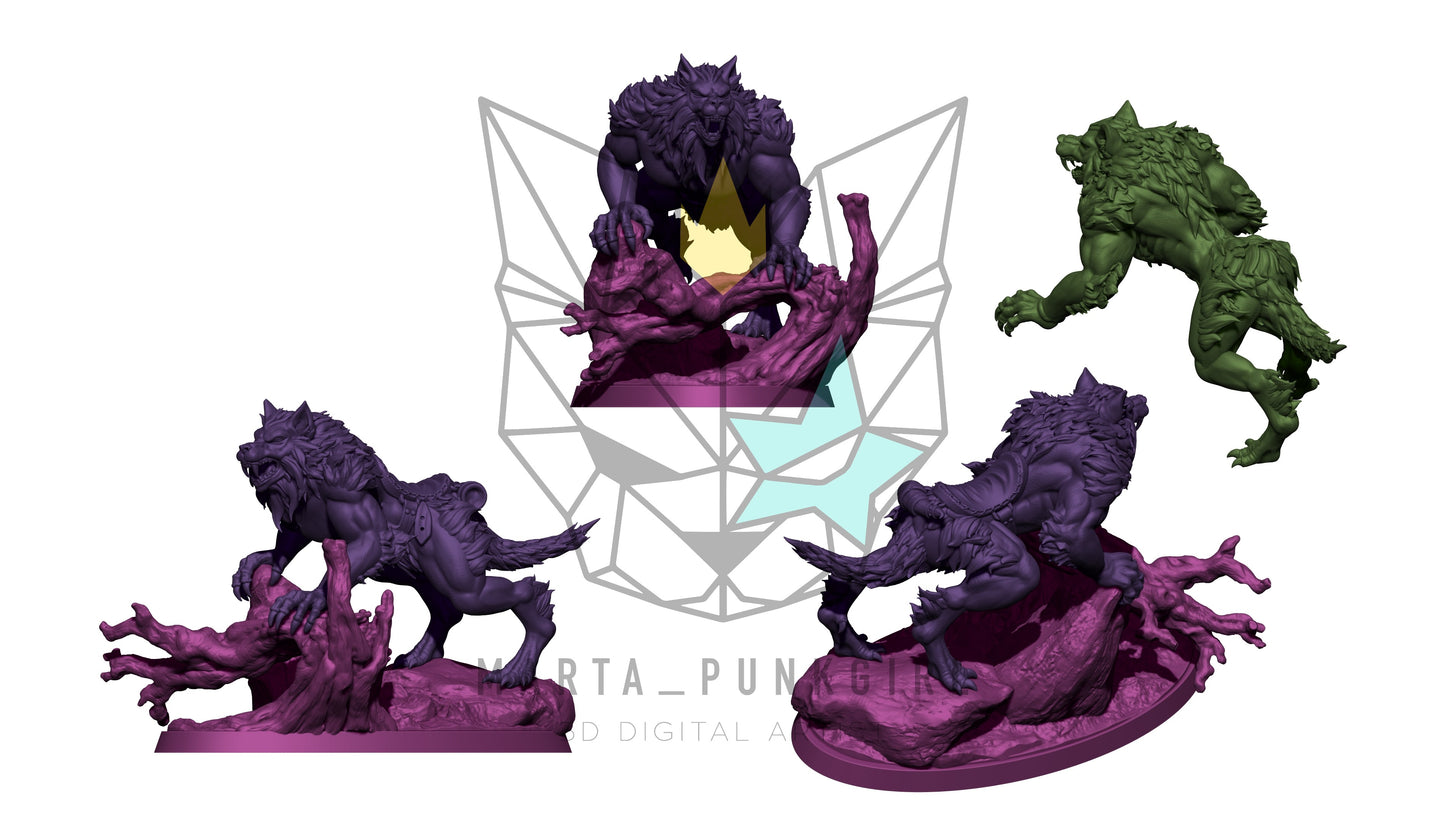 Mounted Space Werebeast