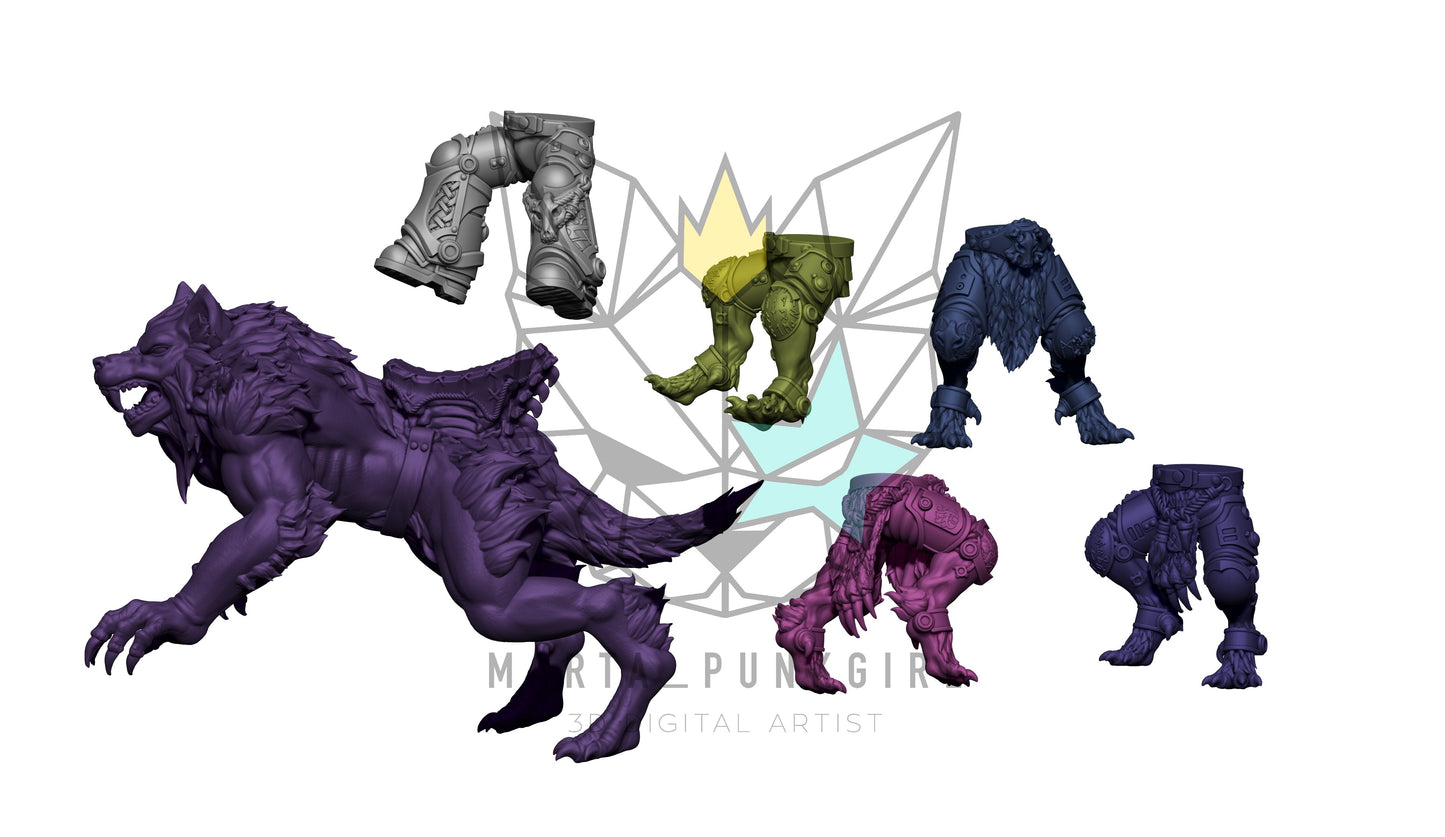 Mounted Space Werebeast