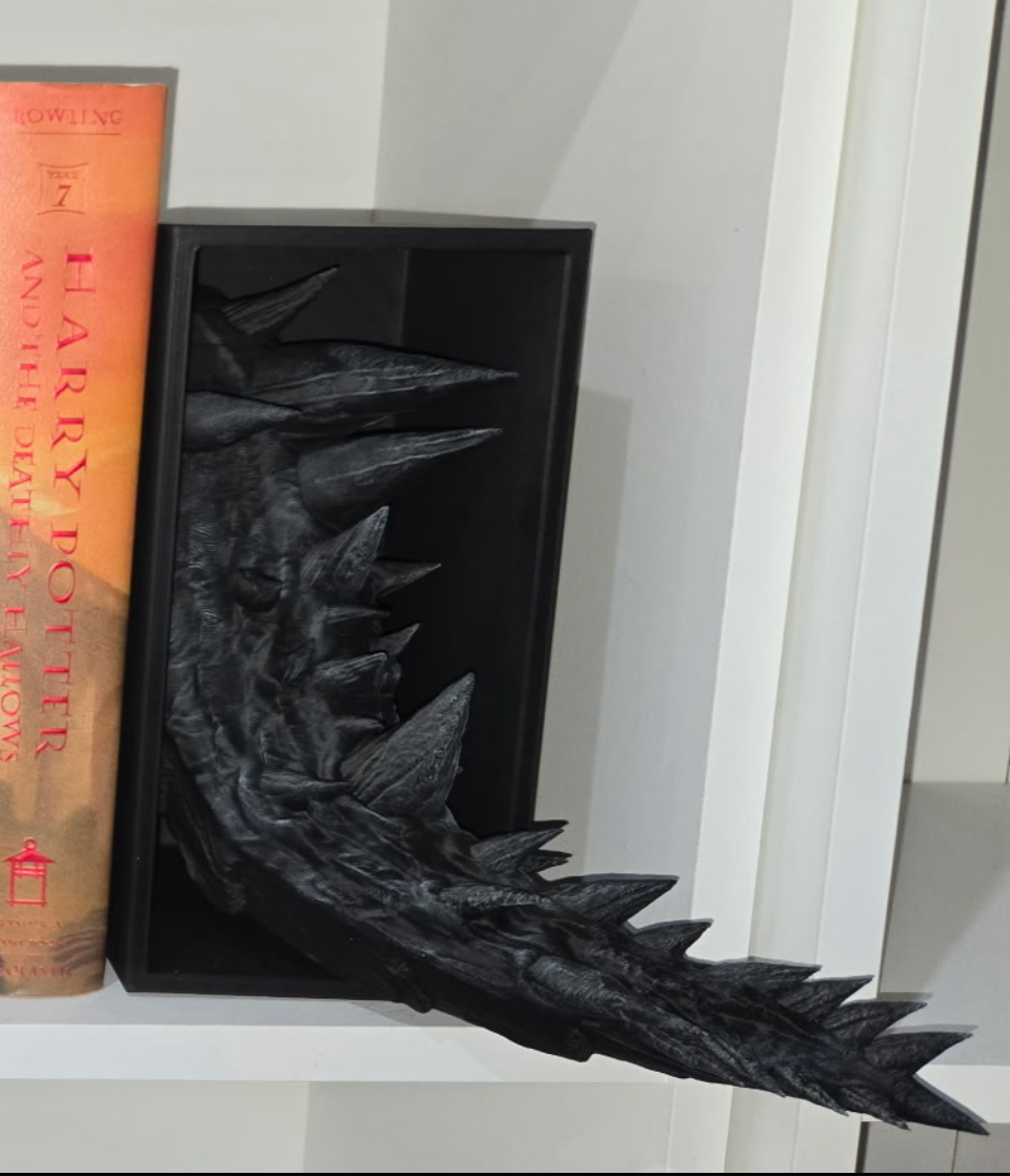 Dragon Book Nook – “Dragon Emerging” & “Tail Too” by CraftyKid3D