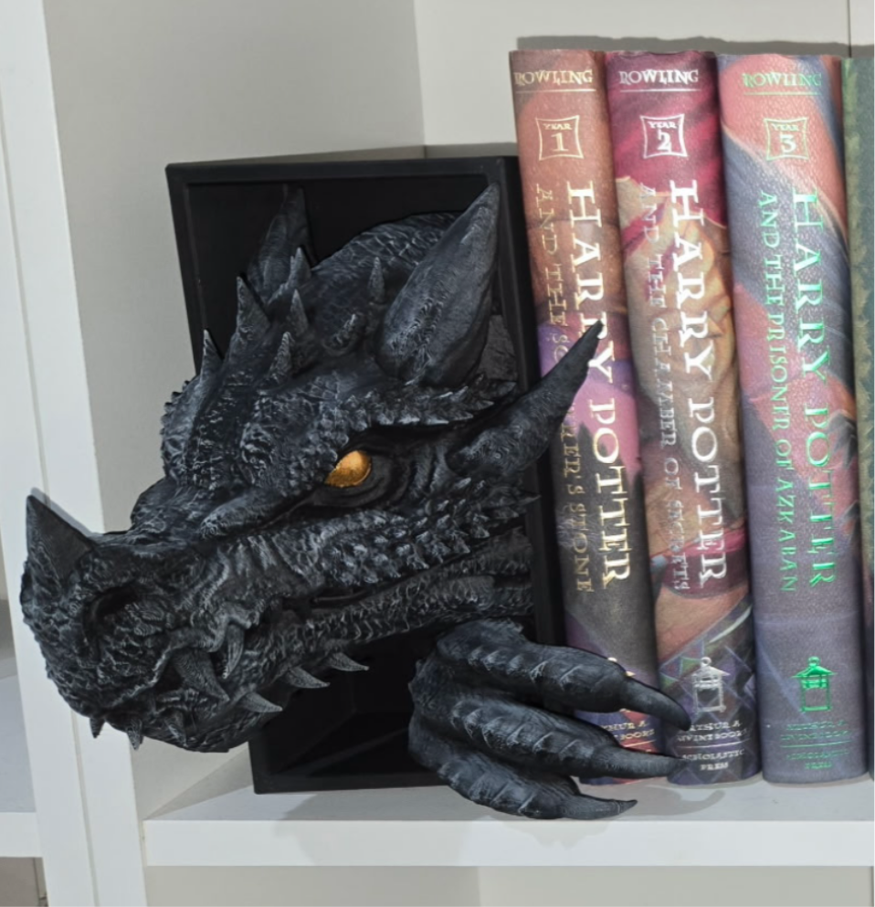 Dragon Book Nook – “Dragon Emerging” & “Tail Too” by CraftyKid3D