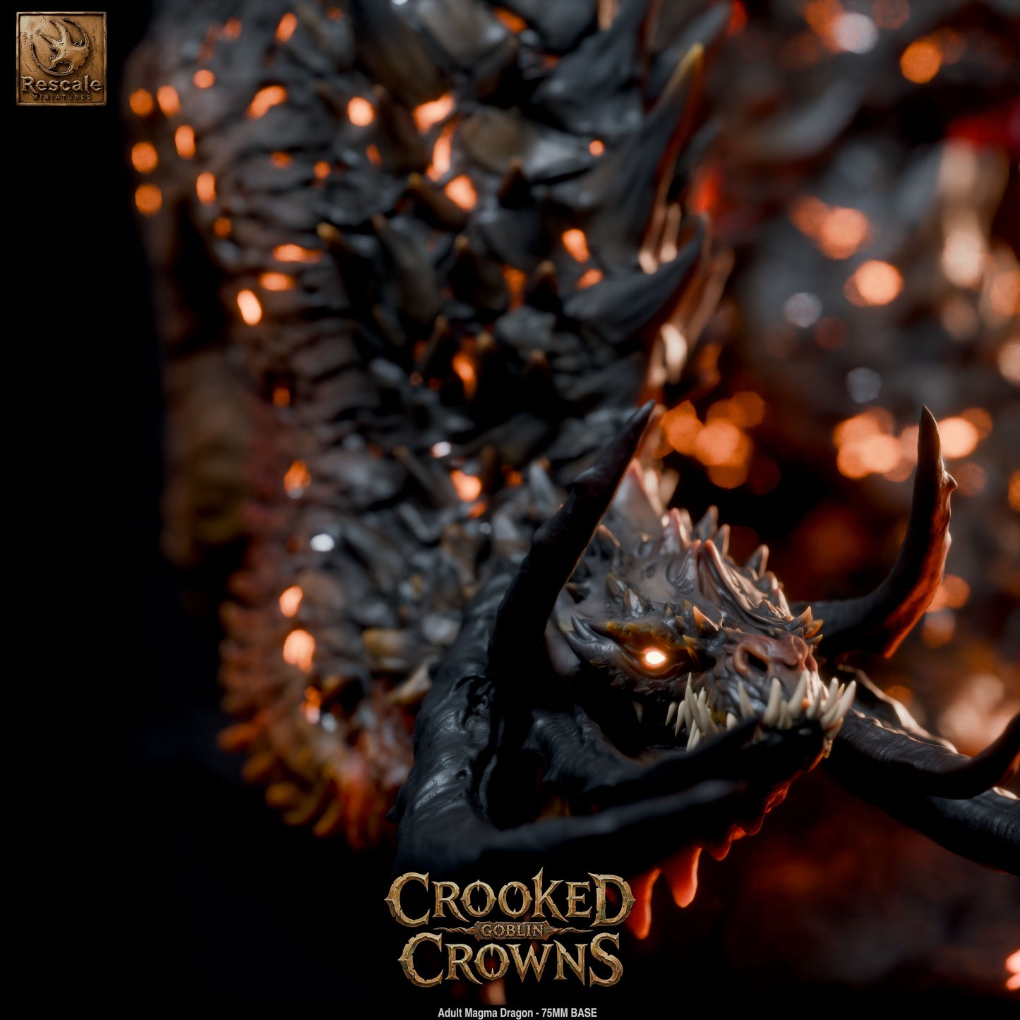 Adult Magma Dragon – Crooked Crown by Rescale Miniatures