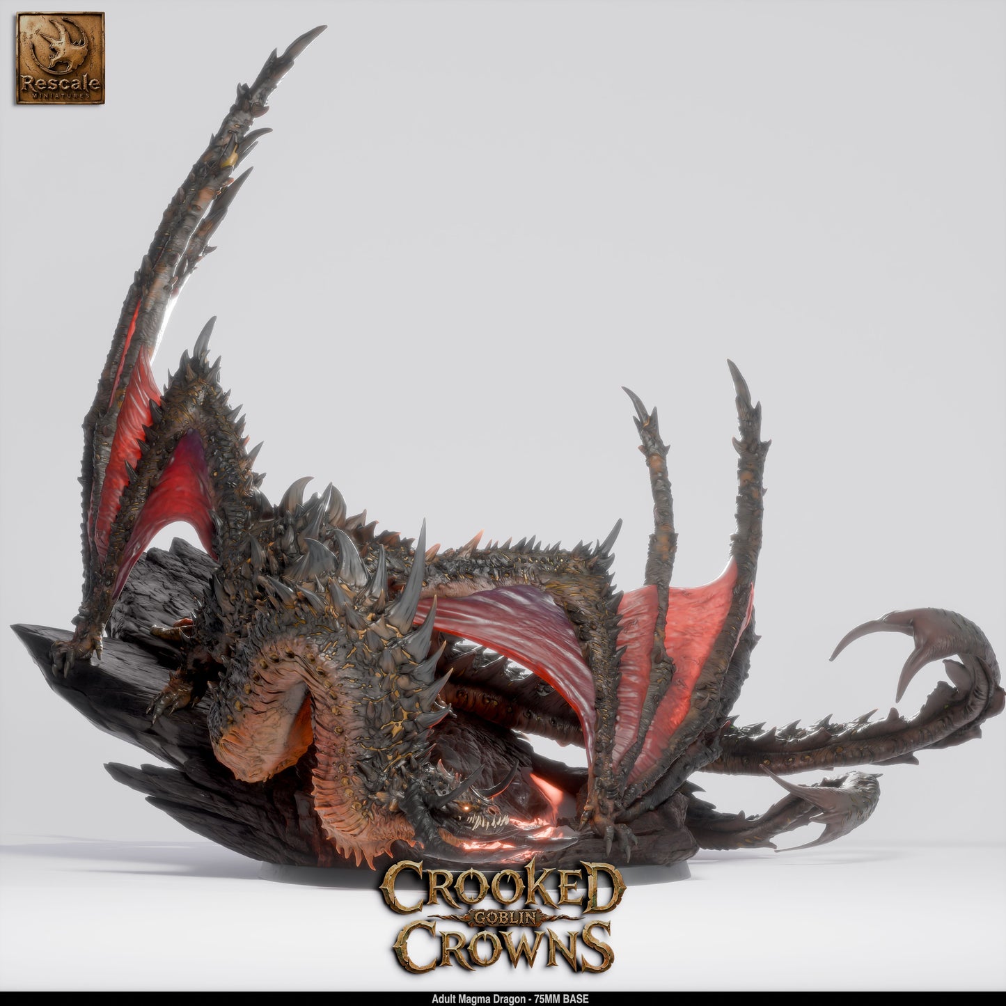 Adult Magma Dragon – Crooked Crown by Rescale Miniatures