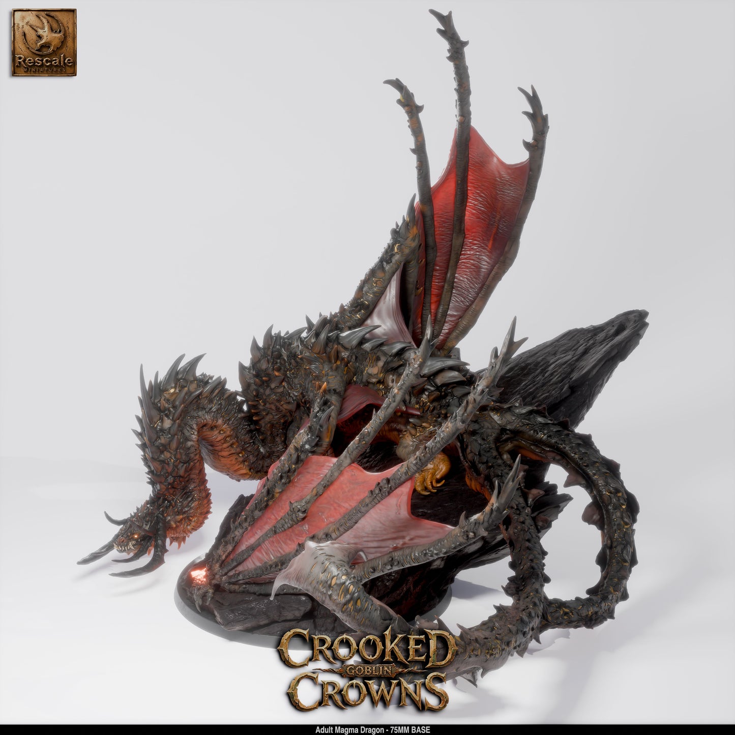 Adult Magma Dragon – Crooked Crown by Rescale Miniatures