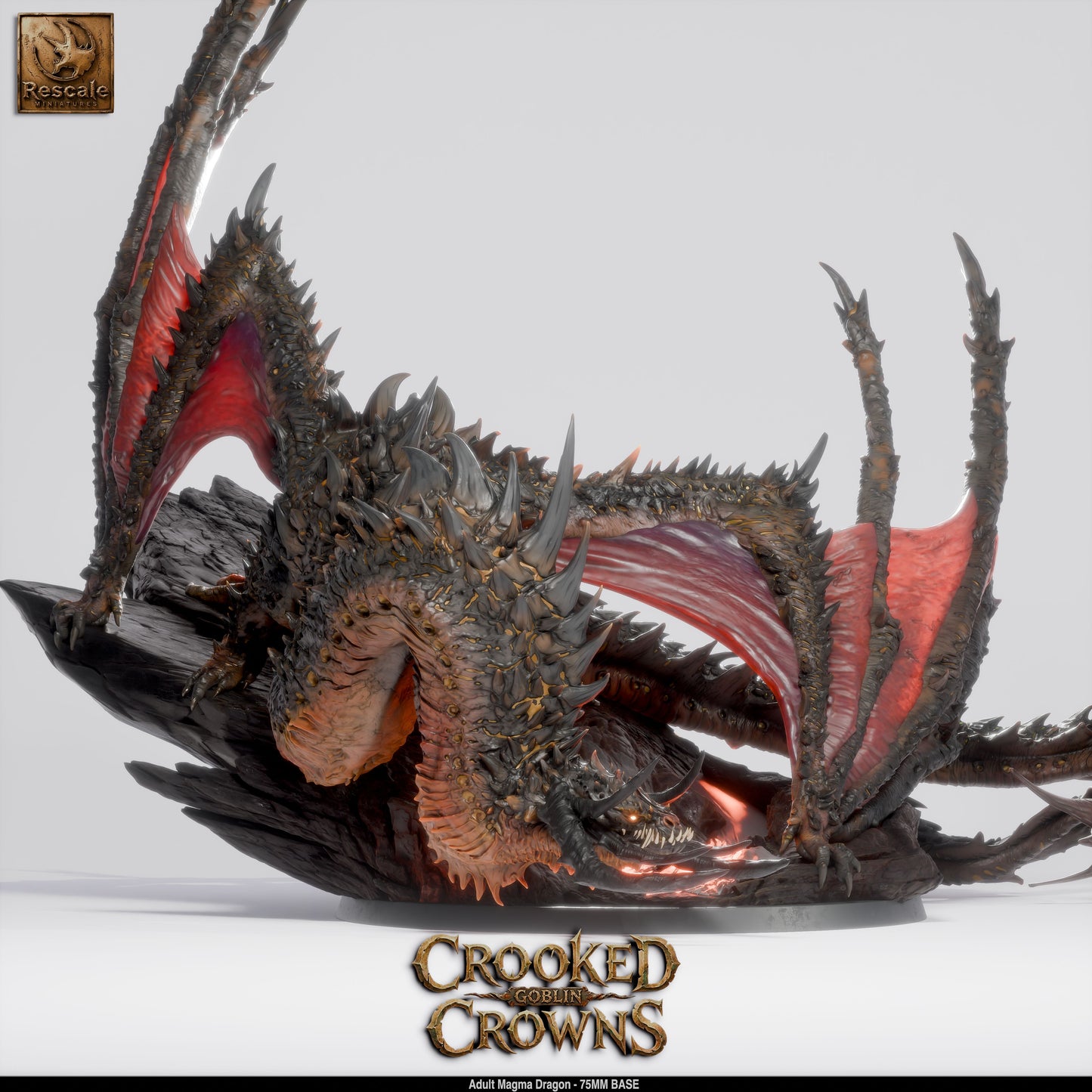 Adult Magma Dragon – Crooked Crown by Rescale Miniatures