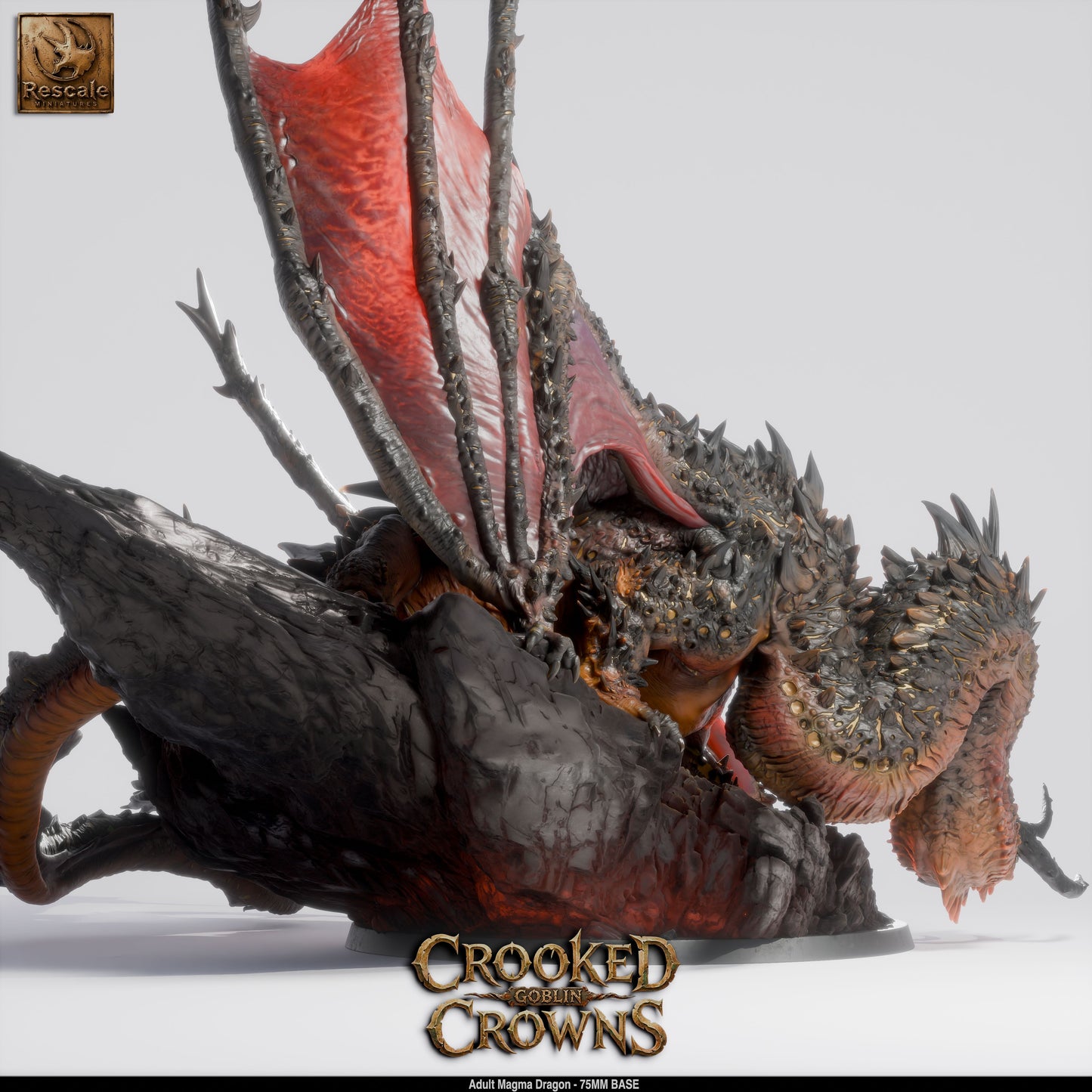Adult Magma Dragon – Crooked Crown by Rescale Miniatures
