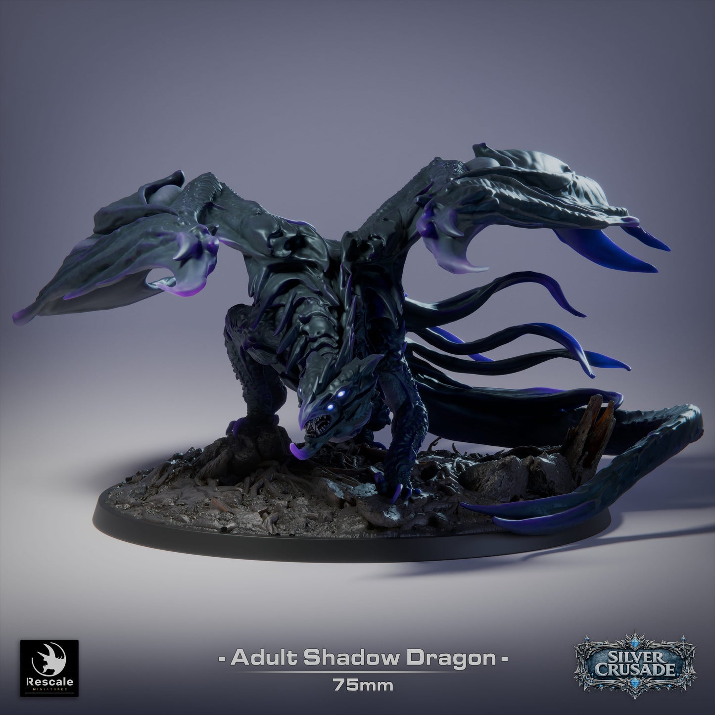 Adult Shadow Dragon - The Silver Crusade - Rescale Miniatures