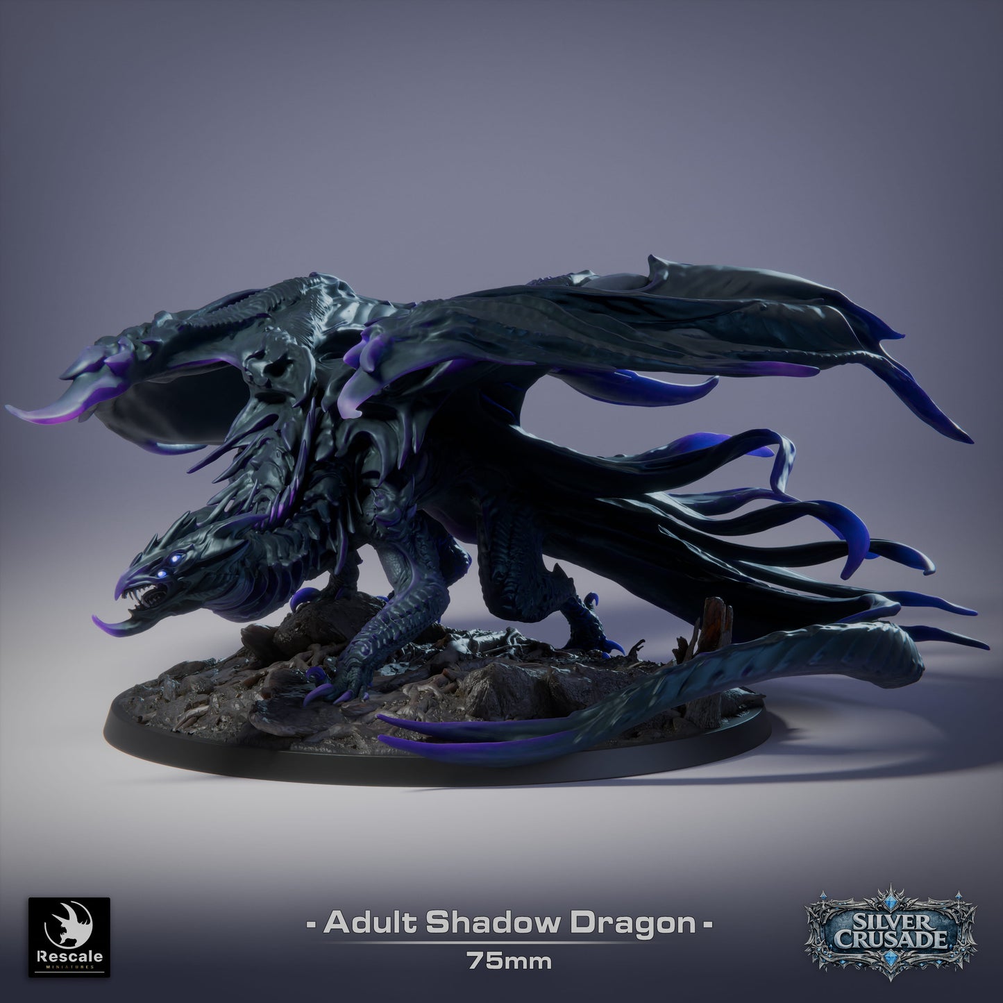 Adult Shadow Dragon - The Silver Crusade - Rescale Miniatures