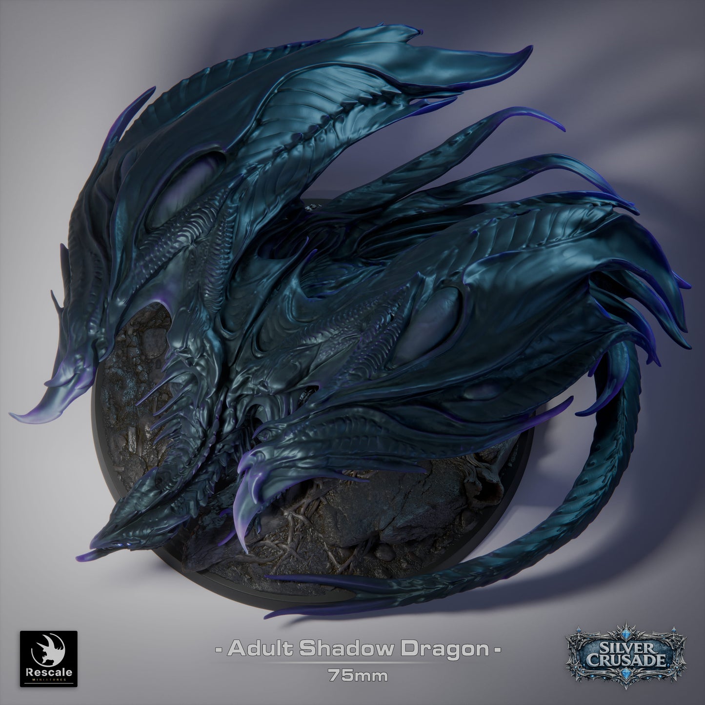 Adult Shadow Dragon - The Silver Crusade - Rescale Miniatures