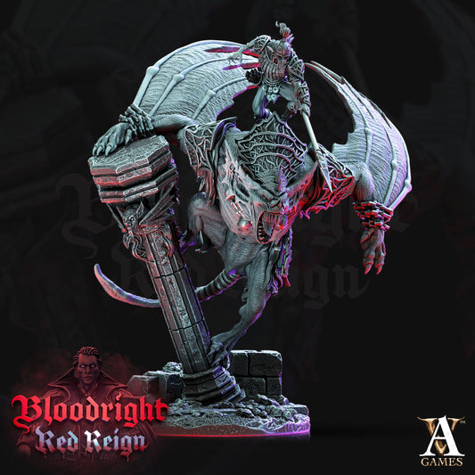 Batwarg Rider – Vampire Beast Cavalry (Bloodright: Red Reign – Archvillain Games)