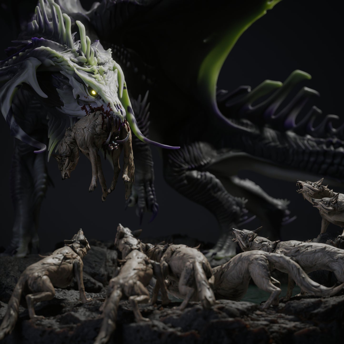 The Black Dragon’s Hunt — Deepwood Hollow Diorama