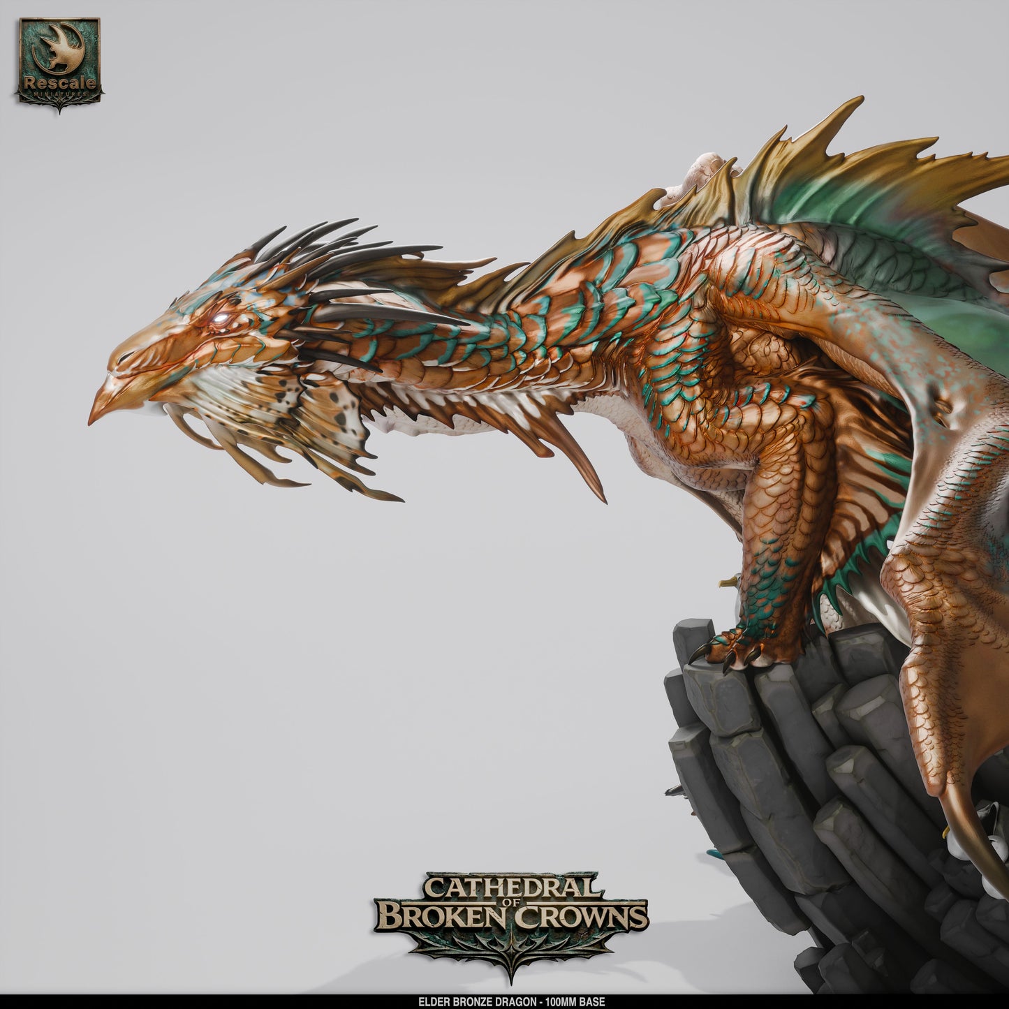 Elder Bronze Dragon – Cathedral of Broken Crowns Miniature