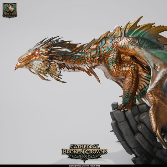 Elder Bronze Dragon – Cathedral of Broken Crowns Miniature