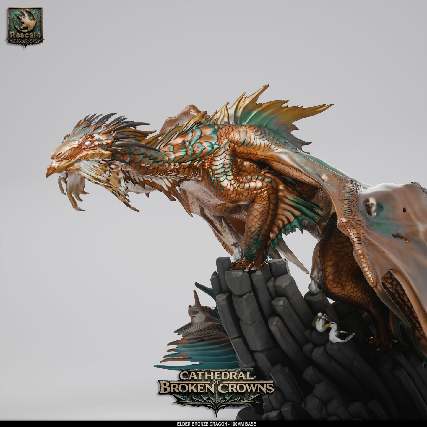 Elder Bronze Dragon – Cathedral of Broken Crowns Miniature