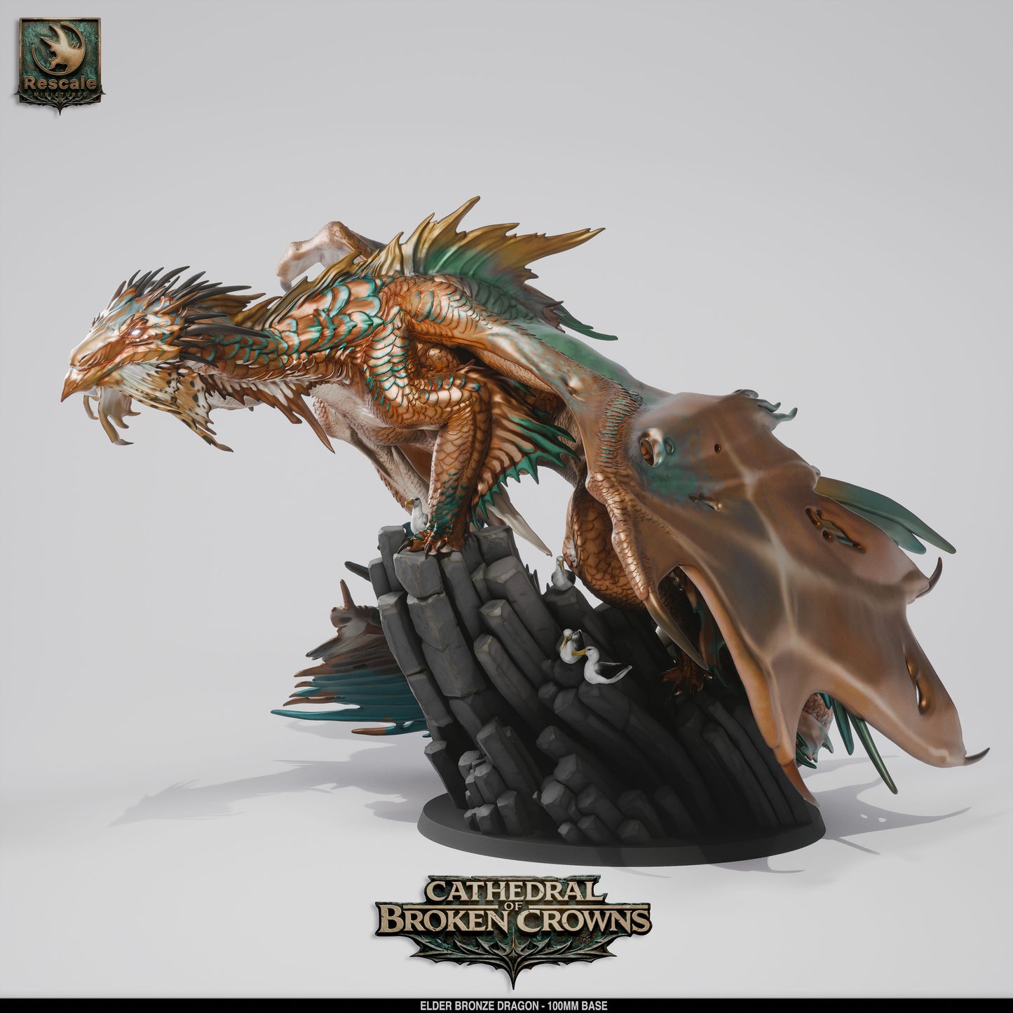 Elder Bronze Dragon – Cathedral of Broken Crowns Miniature