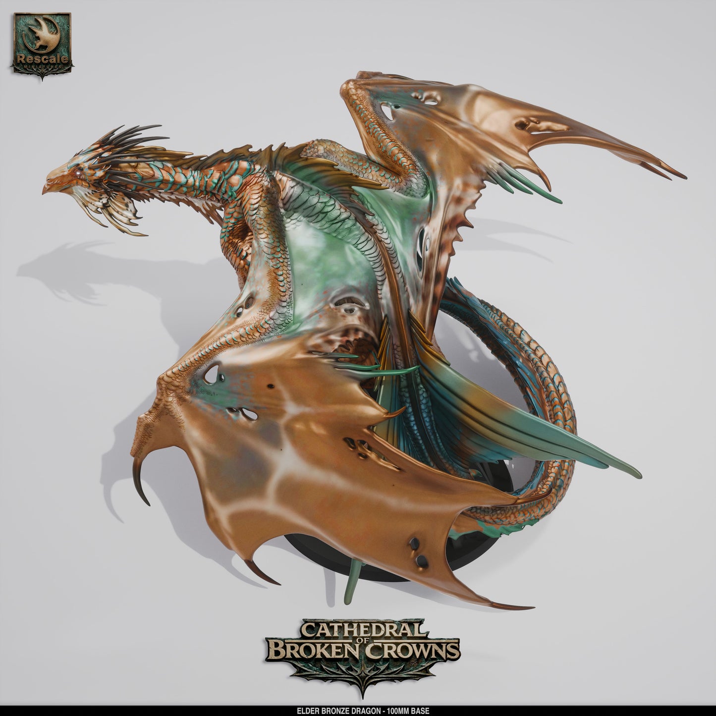Elder Bronze Dragon – Cathedral of Broken Crowns Miniature