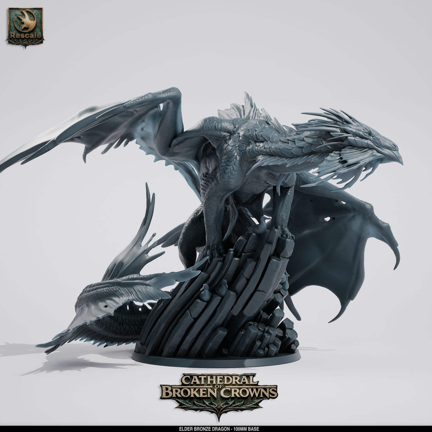Elder Bronze Dragon – Cathedral of Broken Crowns Miniature