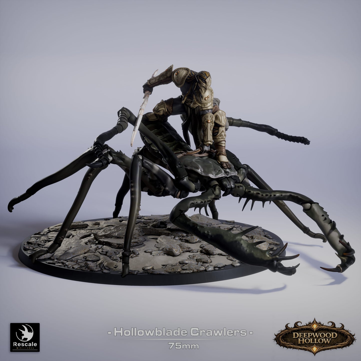 Hollowblade Crawlers – Deepwood Hollow | Rescale Miniatures | Dark Fantasy Cavalry | Tabletop RPG Monsters