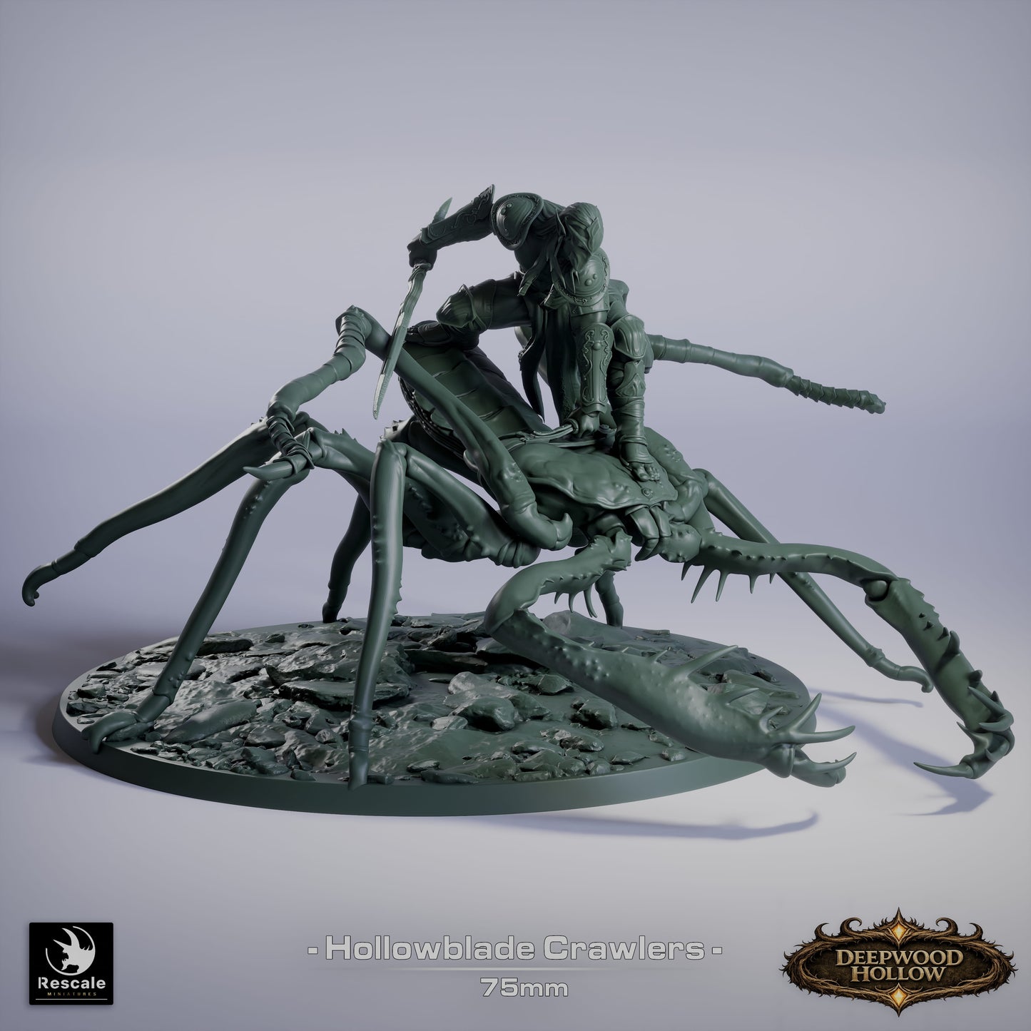 Hollowblade Crawlers – Deepwood Hollow | Rescale Miniatures | Dark Fantasy Cavalry | Tabletop RPG Monsters