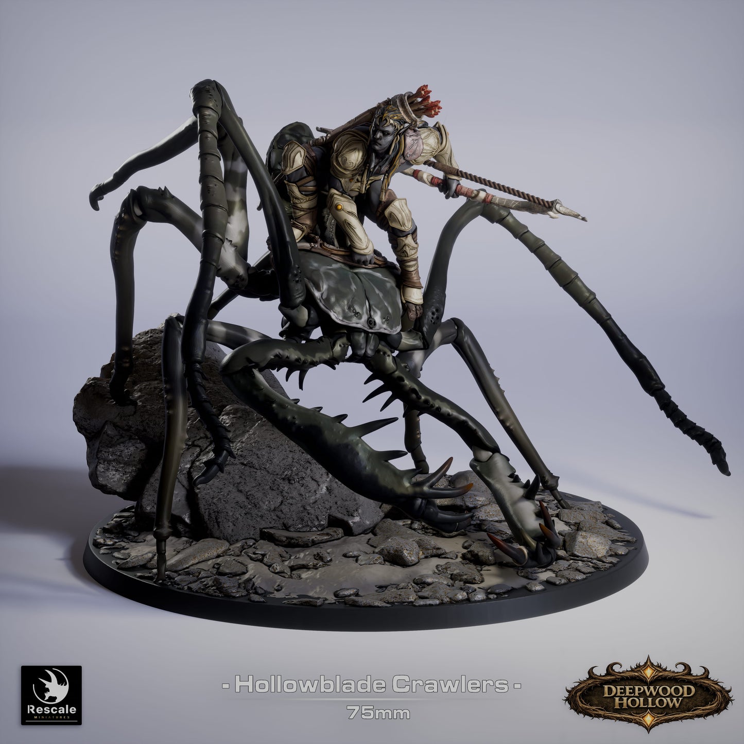 Hollowblade Crawlers – Deepwood Hollow | Rescale Miniatures | Dark Fantasy Cavalry | Tabletop RPG Monsters