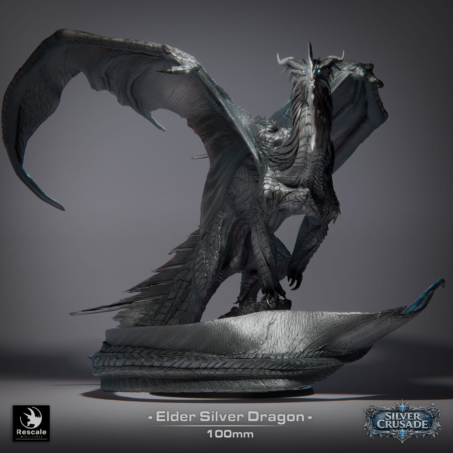 Elder Silver Dragon - The Silver Crusade - Rescale Miniatures