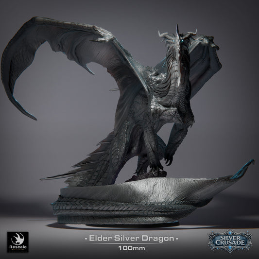 Elder Silver Dragon - The Silver Crusade - Rescale Miniatures