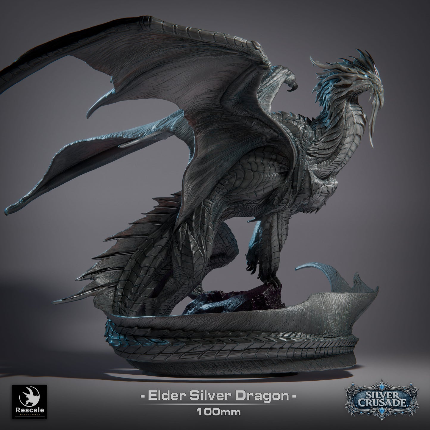 Elder Silver Dragon - The Silver Crusade - Rescale Miniatures