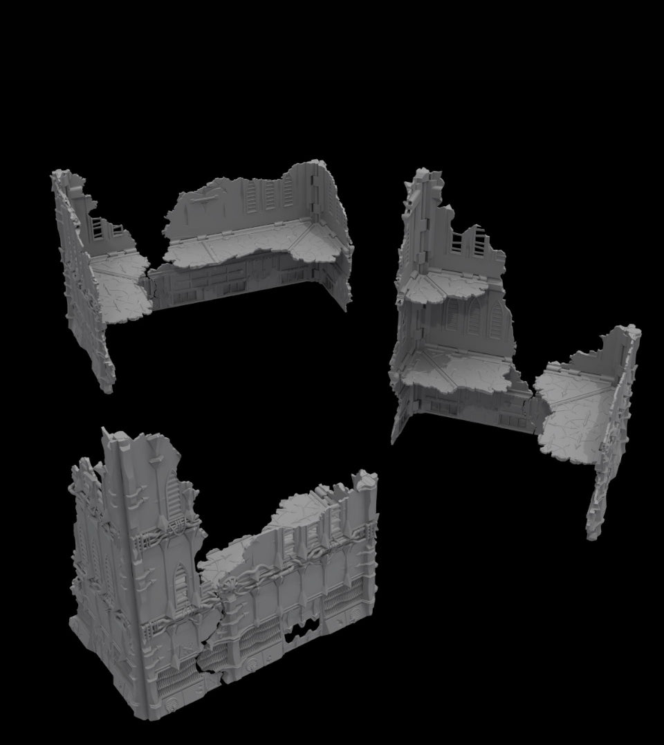 Foldable Chaos Terrain Set – Modular Sci-Fi Wargaming Terrain | Tinker Junkie