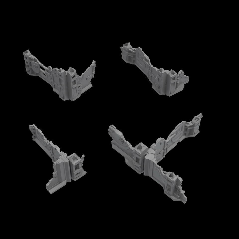 Foldable Space Pork Terrain Set – Modular Sci-Fi Tabletop Terrain | Tinker Junkie