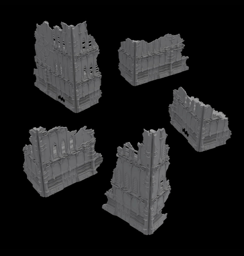 Foldable Chaos Terrain Set – Modular Sci-Fi Wargaming Terrain | Tinker Junkie