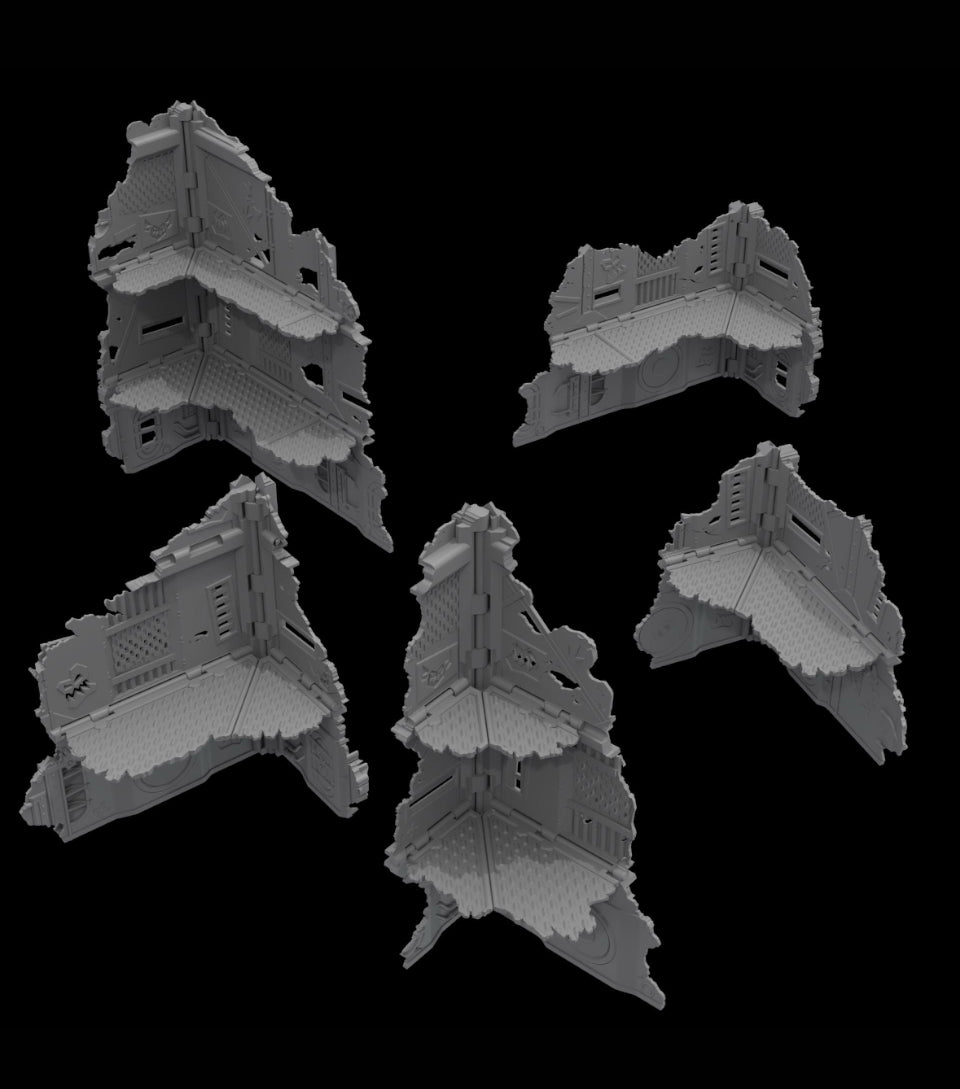 Foldable Space Pork Terrain Set – Modular Sci-Fi Tabletop Terrain | Tinker Junkie